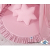 Ciel de Lit Bébé Enfant à Suspendre Au Plafond avec Tapis et Coussins Rose
