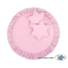 Ciel de Lit Bébé Enfant à Suspendre Au Plafond avec Tapis et Coussins Rose