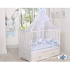 Ciel de Lit en Moustiquaire Grand Format Bleu Mousseline
