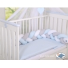Ciel de Lit en Moustiquaire Grand Format Bleu Mousseline