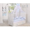 Ciel de Lit en Moustiquaire Grand Format Bleu Mousseline