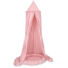 Ciel de Lit pour Enfants Baldaquin avec Nid Rose Poussiéreux