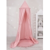Ciel de Lit Tente à Suspendre Au Plafond avec Tapis Rose