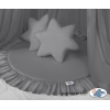 Ciel de Lit Tente avec Tapis et Coussins Anthracite