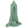 Ciel de Lit Tente avec Tapis et Coussins Blanc Vert
