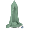 Ciel de Lit Tente avec Tapis et Coussins Blanc Vert