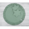 Ciel de Lit Tente avec Tapis et Coussins Blanc Vert