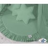 Ciel de Lit Tente avec Tapis et Coussins Blanc Vert