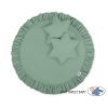 Ciel de Lit Tente avec Tapis et Coussins Blanc Vert