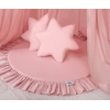 Ciel de Lit Tente avec Tapis et Coussins Rose Poussiéreux