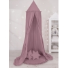 Ciel de Lit Tente avec Tapis et Coussins Violet Pastel