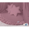 Ciel de Lit Tente avec Tapis et Coussins Violet Pastel