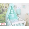 Ciel en Tissu pour Lit de Bébé Menthe Prince / Princess