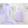 Ciel en Tulle pour Lit de Bébé Lila Mousseline Prince / Princess