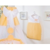 Ciel en Tulle pour Lit de Bébé Mousseline Pêche Prince / Princess