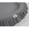 Cocon avec Volants pour Bébé Anthracite