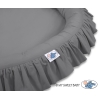 Cocon avec Volants pour Bébé Anthracite