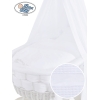 Blanc Complet Textile pour Berceau de Bébé avec Ciel Bianca