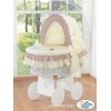 Complet Textile pour Berceau de Bébé Crème