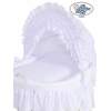 Couffin Sur Roues en Osier Naturel avec Canopy Charlotte