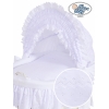 Couffin Sur Roues en Osier Naturel avec Canopy Charlotte