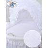 Couffin Sur Roues en Osier Naturel avec Canopy Charlotte