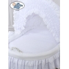 Couffin Sur Roues en Osier Naturel avec Canopy Charlotte