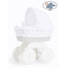 Berceau bébé à capote en Osier Bois Blanc
