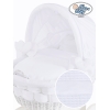 Berceau bébé à capote en Osier Bois Blanc