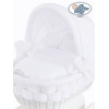 Berceau bébé à capote en Osier Bois Blanc