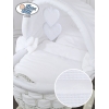 Berceau bébé à capote en Osier Bois Blanc