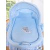 Couffins en Osier avec Capote  Bleu Nuit