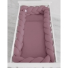 Bébé 9 pcs Tour de Lit Tressé Violet Pastel