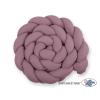 Coussin Tour de Lit pour bébé Tressé Extra épais à Long Violet Pastel
