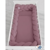 Bébé 9 pcs Tour de Lit XXL Tressé Violet Pastel 360 cm