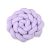 Coussin Tressé Tour de Lit Extra épais à Long Noeud Oreiller XXL Lila