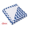 Couverture Double Face pour Siège Auto Bleu Foncé Chevron