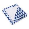 Couverture Double Face pour Siège Auto Bleu Foncé Chevron