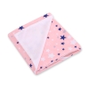 Couverture Double Face pour Siège Auto Bleu Rose étoiles