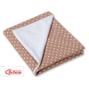 Couverture Double Face pour Siège Auto Brun à Pois