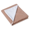 Couverture Double Face pour Siège Auto Brun à Pois
