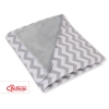 Couverture Double Face pour Siège Auto Gris Chevron