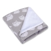 Couverture Double Face pour Siège Auto Gris Hiboux