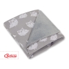 Couverture Double Face pour Siège Auto Gris Hiboux