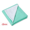 Couverture Double Face pour Siège Auto Menthe à Pois