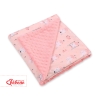 Couverture Double Face pour Siège Auto Rose Ballerines Rose Poudré