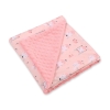 Couverture Double Face pour Siège Auto Rose Ballerines Rose Poudré