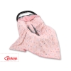 Couverture Double Face pour Siège Auto Rose Ballerines Rose Poudré