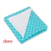 Couverture Double Face pour Siège Auto Turquoise à Pois