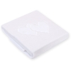 Couverture pour Bébé en Molleton Polaire Blanc Cœurs